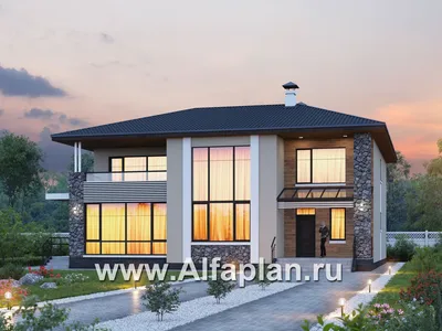 Роскошный кирпичный дом с панорамными окнами | Дизайн экстерьера дома,  Экстерьер коттеджа, Архитектура отелей