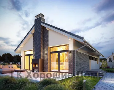 Двухэтажный каркасный дом с панорамными окнами и сауной | Цена: 4 839 030  руб. КД-740 | «13Х13»