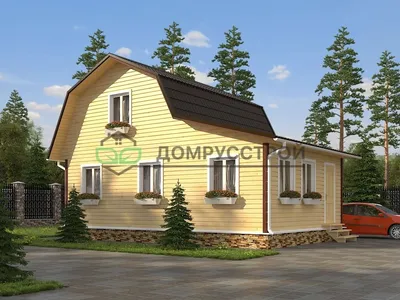 Каркасный дом с мансардой 8х10 в Москве и Петербурге