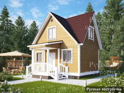Rg3857 - Проект дома с мансардой в Казахстане