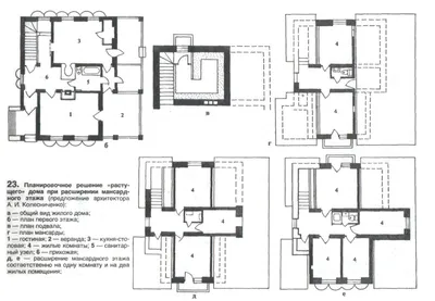Типовой проект 184-000-406.13.86 Одноэтажный одноквартирный 3-комнатный  жилой дом с печным отоплением, подвалом и гаражом для индивидуальных  застройщиков в Латвийской ССР