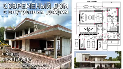 Летний дом с внутренним двориком и бассейном в Мексике 〛 ◾ Фото ◾ Идеи ◾  Дизайн