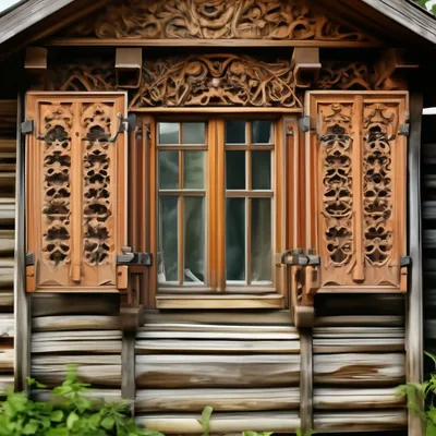 Деревянный дом со звездой Давида | | Nalichniki.com
