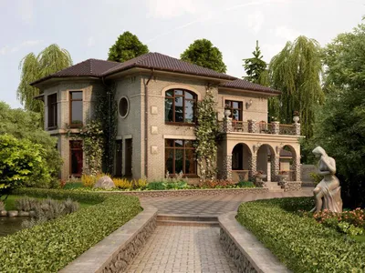 Дизайн экстерьера дома заказать в Баку