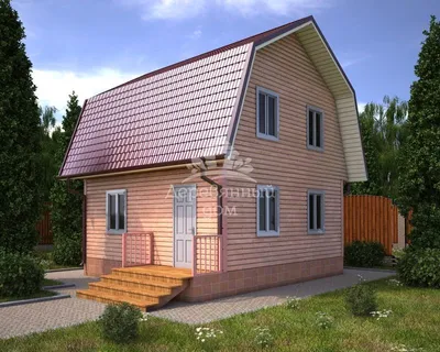 Дом из бруса 9х8 «Бавария» Проект и цена строительства в Москве