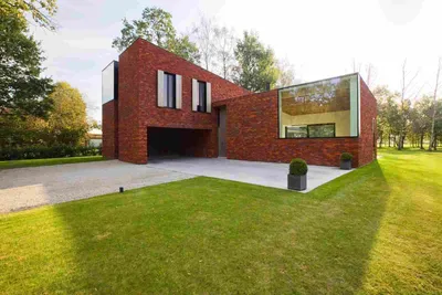 Кирпичный дом в Бельгии 6 - Блог \"Частная архитектура\" | Дизайн экстерьера  дома, Архитектура, Детали архитектуры