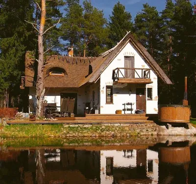 Современный дом из клееного бруса \"Эстония Локса\" 180 м2 — построен в  Эстонии в 2023 г.