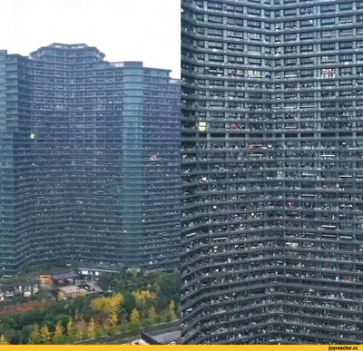 30 тысяч людей в одном доме! В Ханчжоу, Китай есть один из самых больших  жилых домов, в котором прож / Китай :: человейник :: фото :: архитектура  (architecture, архитектура, здание, дом, архитектурный