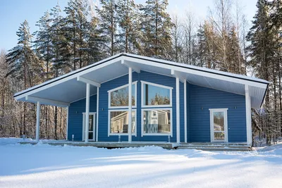 Проект одноэтажного дома в норвежском стиле - Работа из галереи 3D Моделей