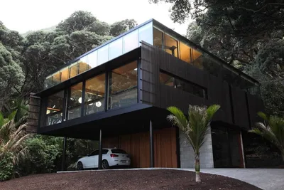 Пляжный дом в Новой Зеландии по проекту Herbst Architects | AD Magazine