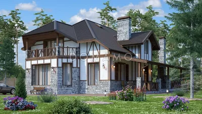 Деревянный дом в немецком стиле 60+ фото — Укрбио