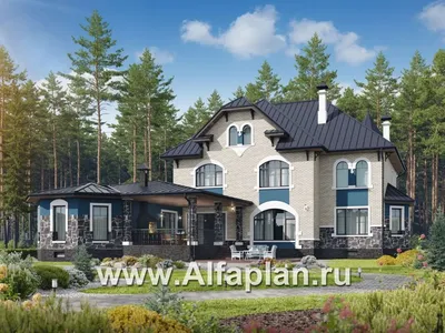 Проект дома в русском стиле и постройка его из арболита