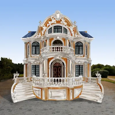 Роскошный проект дома в стиле барокко. Фото | Дизайн экстерьера дома,  Архитектурный дизайн, Архитектура