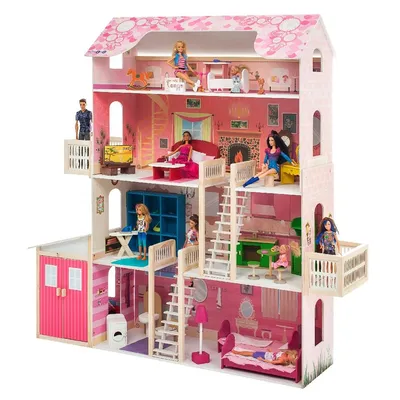 Домик для кукол своими руками из картона: мастер-класс с фото | Doll house  plans, Kids doll house, Diy dollhouse furniture