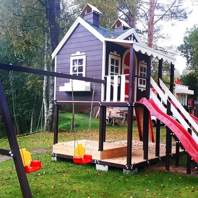 Как построить детский домик для дачи своими руками | Детский деревянный  игровой домик: чертежи, материалы