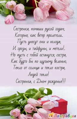 С ДНЁМ РОЖДЕНИЯ, МОЯ ЛЮБИМАЯ СЕСТРА 🌺 #поздравлениеотбрата #поздравле... |  TikTok