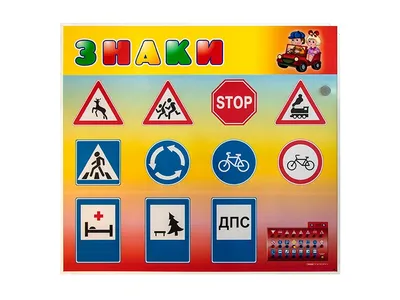 Новые плакаты дорожных знаков и разметки для автошкол