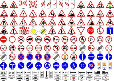 Все дорожные знаки картинки - 55 фото