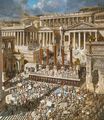 Древний Рим, после катастрофы, …» — создано в Шедевруме