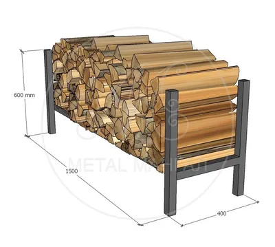 Дровница для дачи и улицы, мангал из металла на заказ в Москве |  Металлоизделия и металлоконструкции - МеталлТехПро