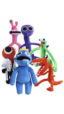 Купить мягкая игрушка Радужные друзья Роблокс синий 100 см, цены на  Мегамаркет