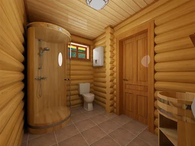 Душевая в деревянном доме: материалы, технологии, требования
