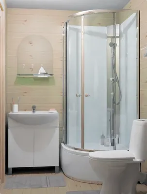 Дизайн ванной комнаты с душевой кабиной: 90 фото интерьеров, идеи для  ремонта | Hoff