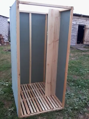Деревянный туалет-душ Эко-домик №10