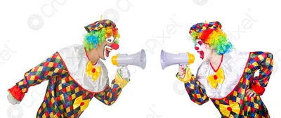 Фотография Два клоуна в высоком разрешении