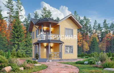 Двухэтажные дачные дома под ключ в Москве: проекты и цены на 2 этажные  домики для дачи
