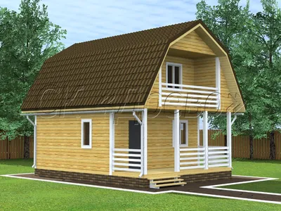 Проект современного двухэтажного каркасного дома с двускатной крышей D275 |  Каталог проектов Домамо