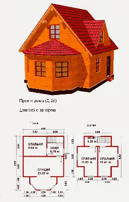 Проекты небольших дачных двухэтажных домов (71 фото) - красивые картинки и  HD фото