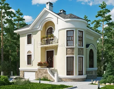 Двухэтажные дома из кирпича в Томске с двускатной крышей!