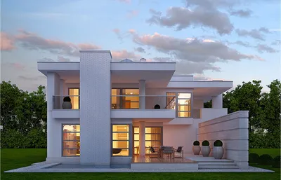 Уютный двухэтажный дом с террасой — Архитектурное бюро «Домик.про»