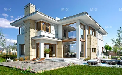 Проект Rg5930 - Двухэтажный дом с террасой и четырьмя спальнями (137 м2,  12м x12м) - купить с доставкой по выгодным ценам в интернет-магазине OZON  (590113111)