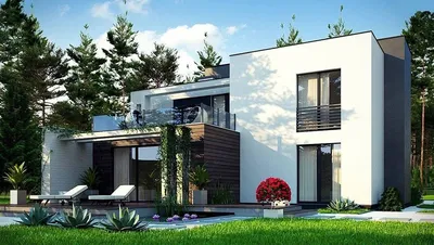 Двухэтажные дома с панорамными окнами (34 фото): современные проекты домов  с террасой и панора… | Современный дизайн дома, Двухэтажные дома,  Современные фасады дома