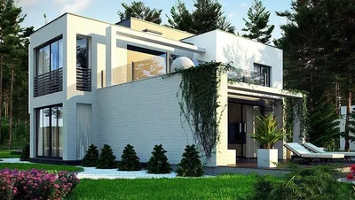 Проект современного двухэтажного дома с верандой 257м2 - YouTube
