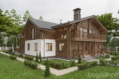 Строник - Проект дома на две семьи, таунхаус | Проектирование и  строительство дома на две семьи - Екатеринбург