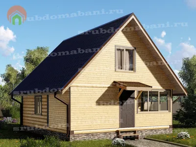 Крыша в деревянном доме -двускатная, с утеплением потолка