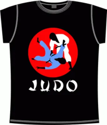 Мужская футболка «Дзюдо Дзюдоист» цвет черный - дизайнер принта t0talcare
