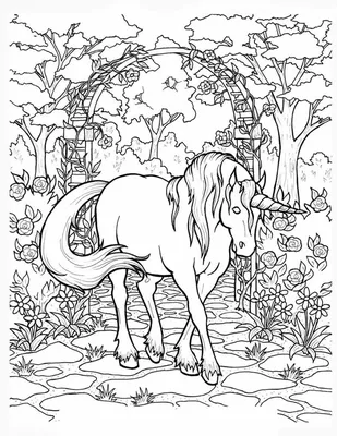 Иллюстрация 3 из 42 для Единороги. Раскраска-антистресс для творчества и  вдохновения | Лабиринт - книги. Источник: