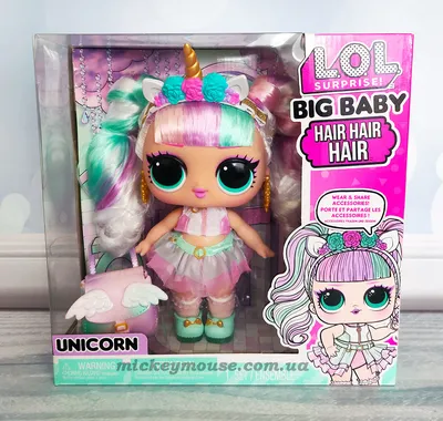 Мега-кукла ЛОЛ серии Big Baby Hair Hair - Единорог L.O.L. Surprise Big Baby  Totally Hair Doll Unicorn 579717 (ID#1658844352), цена: 2700 ₴, купить на  Prom.ua