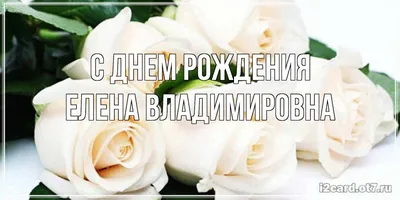 Открытки и картинки С Днём Рождения, Елена Владимировна!