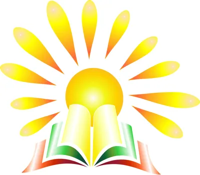 Иллюстрация логотип библиотеки в стиле компьютерная графика |