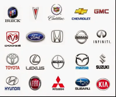 Эмблемы всех марок автомобилей - значки (логотипы) машин с названиями и фото