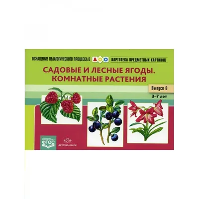 Картотека предметных картинок. Садовые и лесные ягоды. Комнатные растения.  3 - 7 лет. Выпуск 6. Нищева Н.В. купить оптом в Екатеринбурге от 176 руб.  Люмна