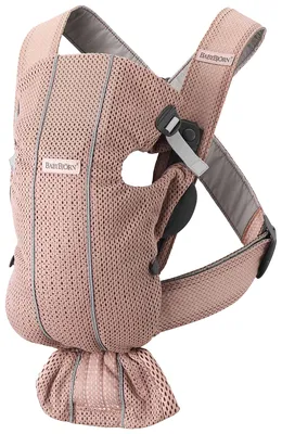 Купить эрго-рюкзак Babybjorn mini mesh для новорожденных пыльно-розовый  0210.03, цены на Мегамаркет | Артикул: 100029888335