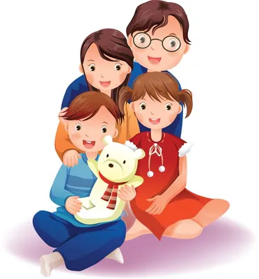 Pin by Людмила on картинки детям | Family drawing, Family cartoon, Family  clipart