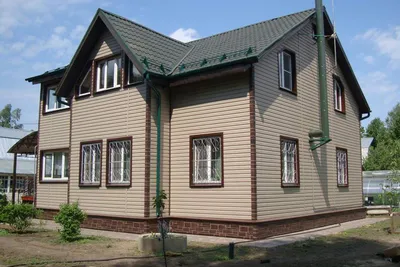 Отделка фасада дома деревом в Москве - цена за м2 🏠 | СтройДизайн