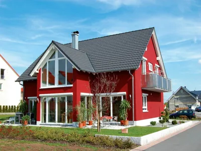Фото домов с коричневой крышей (147 фото) - фото - картинки и рисунки:  скачать бесплатно